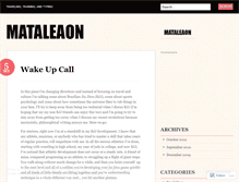 Tablet Screenshot of mataleaon.wordpress.com