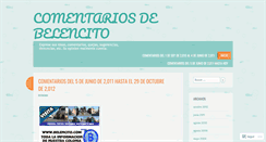 Desktop Screenshot of comitedebelencito.wordpress.com