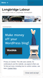 Mobile Screenshot of longbridgelabour.wordpress.com