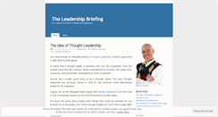 Desktop Screenshot of leadershipbriefing.wordpress.com