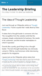 Mobile Screenshot of leadershipbriefing.wordpress.com