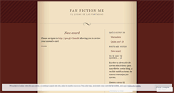 Desktop Screenshot of fanficme.wordpress.com