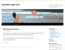 Tablet Screenshot of nomadicyogasoul.wordpress.com