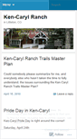 Mobile Screenshot of kencarylranch.wordpress.com