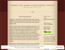 Tablet Screenshot of marktammy.wordpress.com