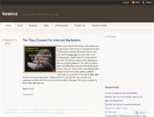 Tablet Screenshot of kewice.wordpress.com