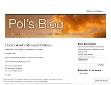 Tablet Screenshot of polsblog.wordpress.com