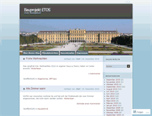 Tablet Screenshot of bauprojekt.wordpress.com