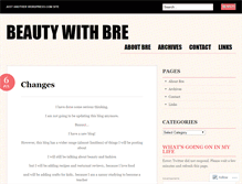 Tablet Screenshot of beautywbre.wordpress.com