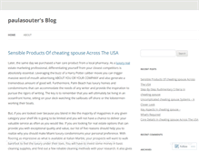 Tablet Screenshot of paulasouter.wordpress.com
