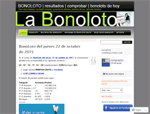 Tablet Screenshot of bonoloto.wordpress.com