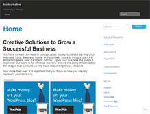 Tablet Screenshot of bootscreative.wordpress.com