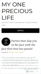 Mobile Screenshot of myonepreciouslife.wordpress.com