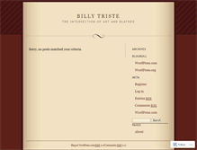 Tablet Screenshot of billytriste.wordpress.com