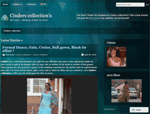 Tablet Screenshot of cinderscollection.wordpress.com