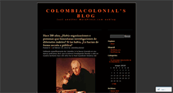 Desktop Screenshot of colombiacolonial.wordpress.com