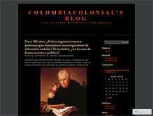 Tablet Screenshot of colombiacolonial.wordpress.com