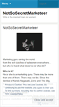 Mobile Screenshot of notsosecretmarketeer.wordpress.com