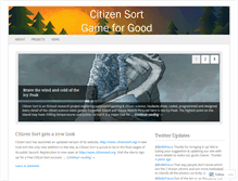 Tablet Screenshot of citizensort.wordpress.com