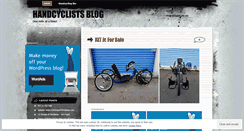 Desktop Screenshot of handcyclist2010.wordpress.com