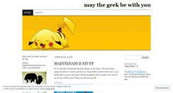 Desktop Screenshot of maythegeekbewithyou.wordpress.com