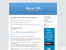 Tablet Screenshot of denverpug.wordpress.com