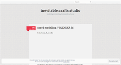 Desktop Screenshot of inevitablecrafts.wordpress.com