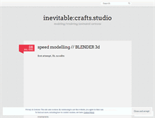 Tablet Screenshot of inevitablecrafts.wordpress.com