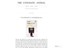 Tablet Screenshot of cinematicanimal.wordpress.com