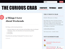 Tablet Screenshot of curiouscrab.wordpress.com