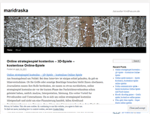 Tablet Screenshot of maridraska.wordpress.com