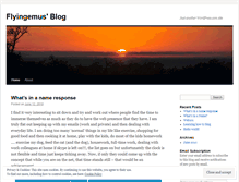 Tablet Screenshot of flyingemus.wordpress.com