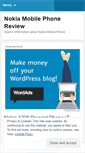 Mobile Screenshot of nokiamobilereview.wordpress.com