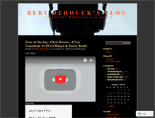 Tablet Screenshot of bertdehouck.wordpress.com