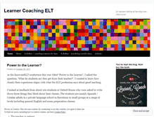 Tablet Screenshot of learnercoachingelt.wordpress.com