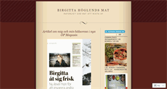 Desktop Screenshot of birgittahoglundsmat.wordpress.com