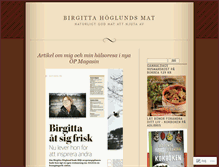 Tablet Screenshot of birgittahoglundsmat.wordpress.com