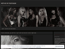 Tablet Screenshot of keepmeonyourradar.wordpress.com