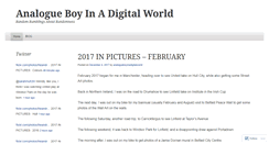 Desktop Screenshot of analogueboyinadigitalworld.wordpress.com