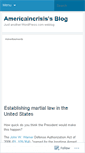 Mobile Screenshot of americaincrisis.wordpress.com