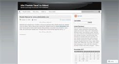 Desktop Screenshot of abiubaidah.wordpress.com