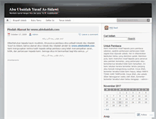 Tablet Screenshot of abiubaidah.wordpress.com