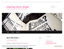 Tablet Screenshot of inspiringinteriordesign.wordpress.com