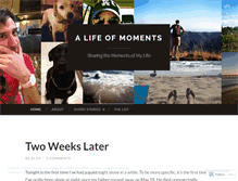 Tablet Screenshot of lifeofmoments.wordpress.com