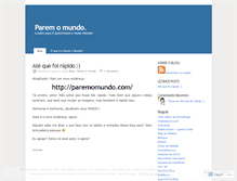 Tablet Screenshot of paremomundo.wordpress.com