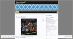 Desktop Screenshot of nerdorgeek.wordpress.com