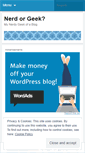 Mobile Screenshot of nerdorgeek.wordpress.com
