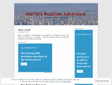 Tablet Screenshot of marjiesbrazilianadventure.wordpress.com