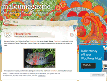 Tablet Screenshot of maloumagazine.wordpress.com