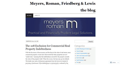 Desktop Screenshot of meyersroman.wordpress.com